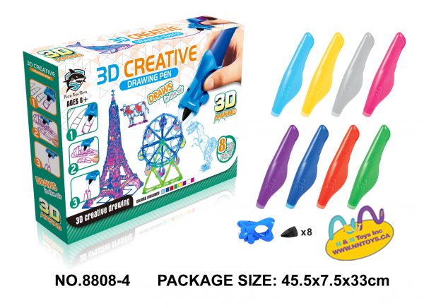 3D print pen (Paris tower, dinosaur, ocean animal, Ferris wheel Deluxe Suit)