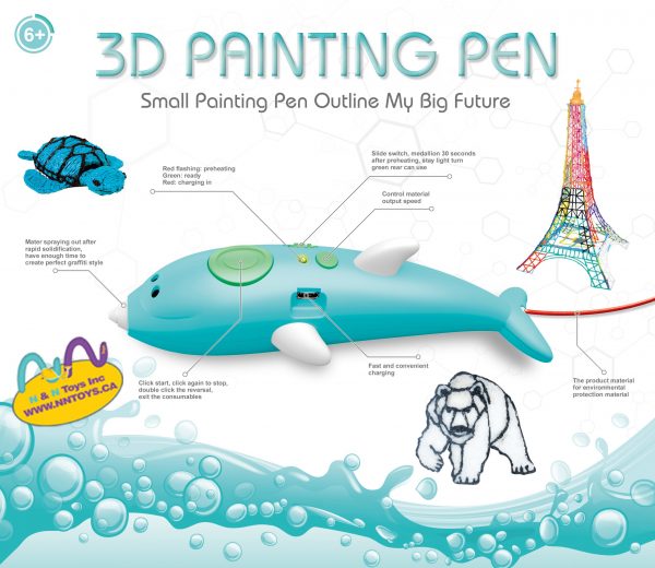 3D printing pen for electric hard wood